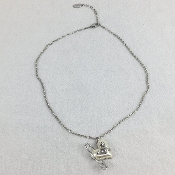 Brand new Vivienne Westwood ORIETTA PENDANT necklace in silver. - Picture 2 of 9